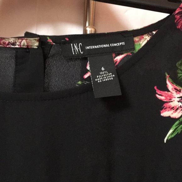 INC Floral Bell Sleeve Dress - Picture 2 of 7